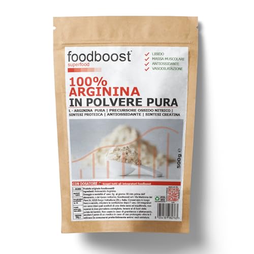 Foodboost L-Arginina pura in polvere 500 g