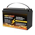 MFUZOP 12V 100Ah LiFePO4 Lithium Battery with 100A Smart BMS, Deep Cycle Marine Battery 12V, Max 1280Wh Energy, Group 31 for RVs, Vans, Trailers, Motorhomes, and Boats