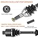 Rear Left & Right CV Axle Shaft for Polaris Sportsman 400 500 600 700 2003 2004 2005,Sportsman 800 EFI MV7 2005,Diver Shalf for 1380240 1380197-1 Pair (NON HL & Touring & X2)