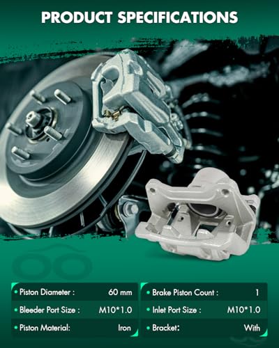 Image of SCITOO Front Left & Right Brake Caliper With Bracket 19B6461S 19B6460S Compatible For Hyundai For Sonata 2012-2015 For Kia For Optima 2011-2016