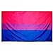 EUGENYS Bisexual Pride Flag - 3x5 Ft, Bright Colors, Durable, Indoor/Outdoor Use - Free Bi Flag Necklace Included