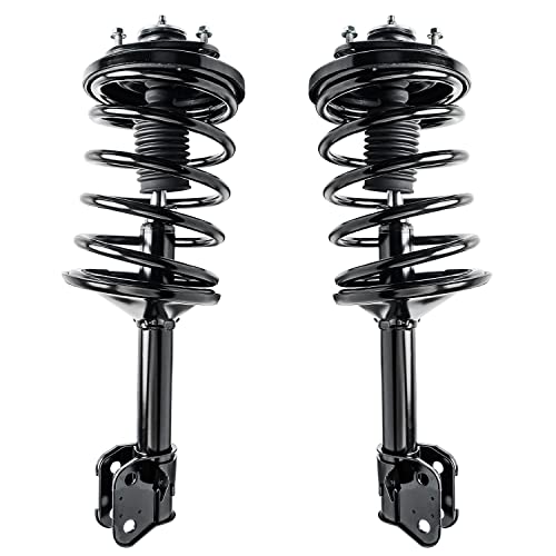 Image of Detroit Axle - Front 8pc Struts Kit for 2003-2005 Honda Pilot, 2001-2002 Acura MDX, 2 Struts w /Coil Spring 2 Sway Bars 2 Ball Joints 2 Outer Tie Rod Ends Replacement