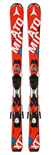 Cap Fiber Core. Atomic, Sci per bambini Redster JR II, colore: bianco e rosso, con attacchi XTE 045, Rot, 110