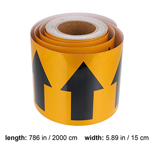 Baluue 1 rolo de sinalização decalques tubo de marcação refletivo adesivo indicador etiqueta indicad