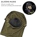LZAQHMT Balaclava Airsoft Mask, Tactical Airsoft Full Face Protective Mask, with Silicone Inner Support for Airsoft/Cycling(OD)
