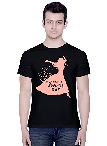 Image of CreativiT Graphic Printed T-Shirt for Unisex International Women's Day Tshirt | Casual Half Sleeve Round Neck T-Shirt | 100% Cotton | D00271-48