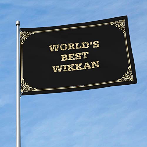 Rv Flag World'S Best Wikkan Flag Man Cave デコレーション 奇妙な旗 (色: 色、サイズ:120X180CM)
