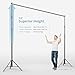 LimoStudio [Upgraded Heavy Duty] 10 x 9.8 ft. Enhanced New Gen. Backdrop Stands, Background Support, Thicker Crossbar No Shaking, Stronger Joint High Stability, Utility Rubber, Photo, Events, AGG3012