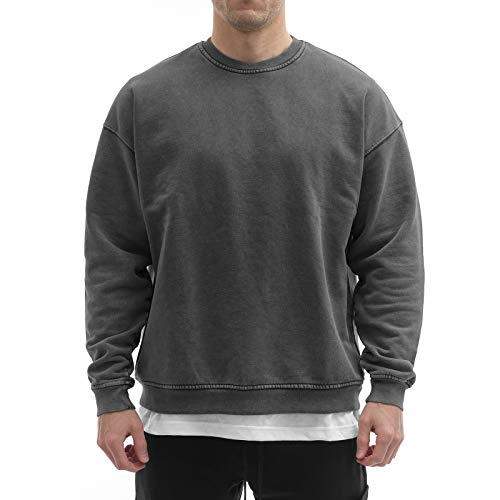 Sixlab Vintage Oversize Hoodie Herren Sweater Kapuzen Pullover 500 GSM...