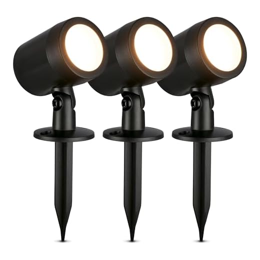 Paulmann 28734 LED Lampe Pflanzenlicht 4W Leuchtmittel Wachstumslicht Beleuchtung Licht 1300K E14 13 BRILONER - 3er Set LED Strahler Außen mit Stecker, Spritzwasserschutz, warmweiße Lichtfarbe, Außenlampe, Gartenbeleuchtung, Gartenlampen für draußen, Pflanzenlampe, 18x5 cm, Schwarz