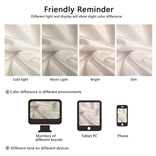DKBslik Mulberry Silk Pillow Cases Standard Size with Hidden Zipper Beige - image 8