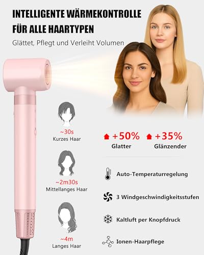Sèche cheveux 110000 RPM avec brosse soufflante et trousse de rangement - 6