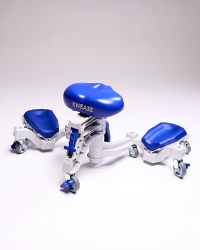 KNEAZE Rolling Knee Pads - Compact Design Ergonomic Comfort Versatile Storage Durable Construction