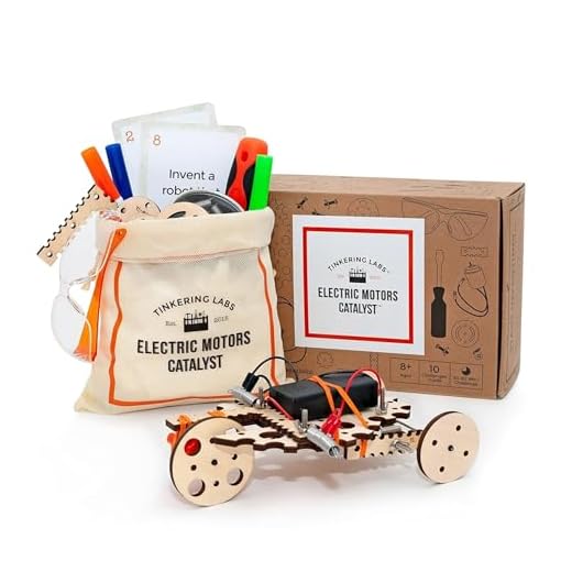 Tinkering Labs Electric Motors Catalyst, Robotics Stem Kit for Kids Age 8-12