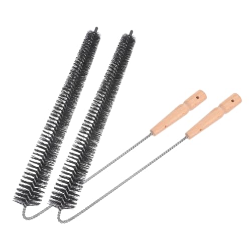 LOLIPPYY 2pezzi Spazzola Per Pulizia Filtro Asciugatrice Setola in Nylon e Manico in Legno Rimuove Lanugine e Detriti Da d Aria Estensione Per Ventilazione Manutenzione Per Casa
