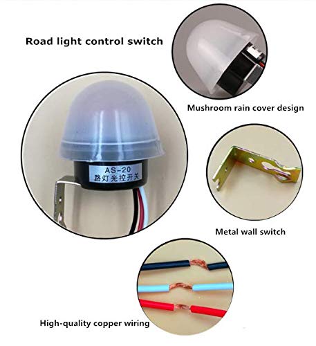 Photocommutateur DC 12V 10A - Interrupteur Auto Jour/Nuit Pour Éclairage Extérieur