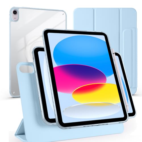 Coque iPad 11 A16 2025 et 10e gén 10.9 avec dos transparent hybride