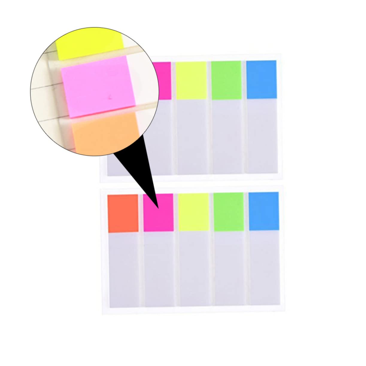 NUOBESTY 60sets Etichette Adesive Colorate Per Indici Stickers Per Ufficio e Scuola Per Studio e Organizzazione