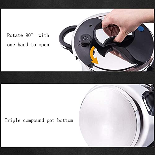 High-Pressure-Cooker-Explosion-Proof304-Stainless-Steel-Household-High-Pressure-Cooking-Pot-Suitable-for-Induction-Cooker-GasSilver-6L
