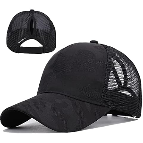 Baynetin Pferdeschwanz Baseballkappen Damen,Army Camo Baseball Cap Cover