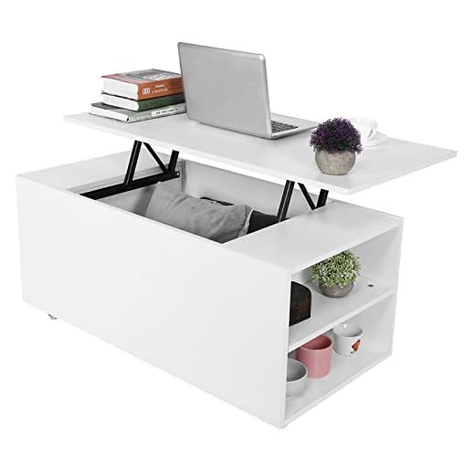 Soffbord med höjdjusterbar platta lyft sidobord med förvaringsfack hylla och hjul soffbord soffbord soffbord för vardagsrum