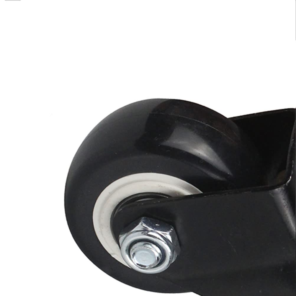 Koła jezdne, Koła do dużych obciążeń, koła przemysłowe z trzpieniem, 50 mm śruba M12 wózków DIY poliuretanu, przemysłowych(Swivel x4)