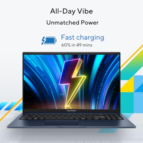 Image of ASUS Vivobook 15 (2026),Intel Core 5 (Series 3-Gen),Fingerprint Sensor,8GB RAM,512GB SSD,FHD,15.6 inch(39.6 cm),Windows 11,M365 Basic(1Y),Office 2024,Quiet Blue,1.7 Kg,X1504MA-BQ833WS, AI Laptop