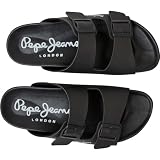 Pepe Jeans London Bio Royal Double M Męskie Sandały Anatomiczne o Regularnym Kroju, Blue Wash