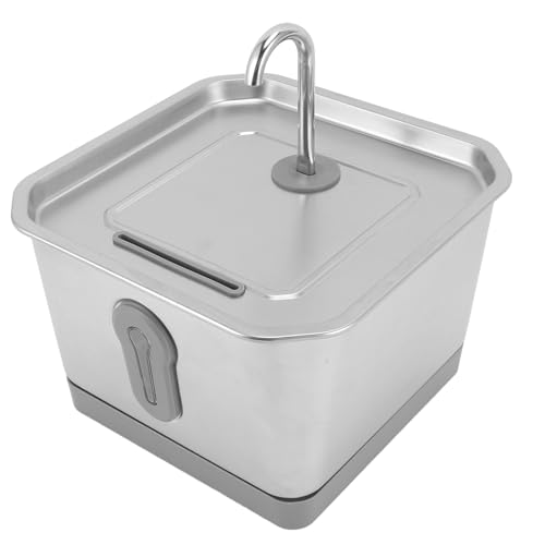 Fuente Automática de Agua para Gatos de Acero Inoxidable 118oz miniatura 2