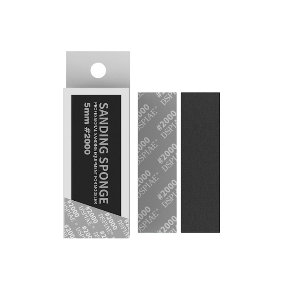 Dspiae Ss5-2000 Hobby Sanding Sponge #2000 Grit 5Mm 5Pc