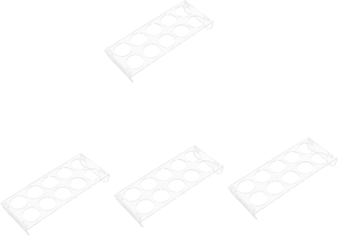 ARTIBETTER 4pcs Refrigerator Storage Container Acrylic Holder Shape Slots Design for Easy Access Neat Kitchen Organization Large Capacity for