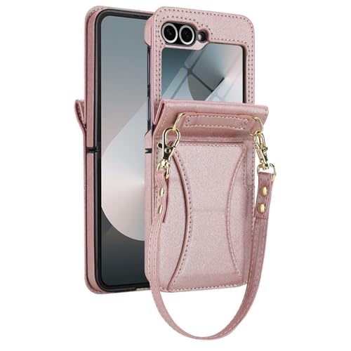 Coque Samsung Z Flip 7 antichute cuir rose mince objectif