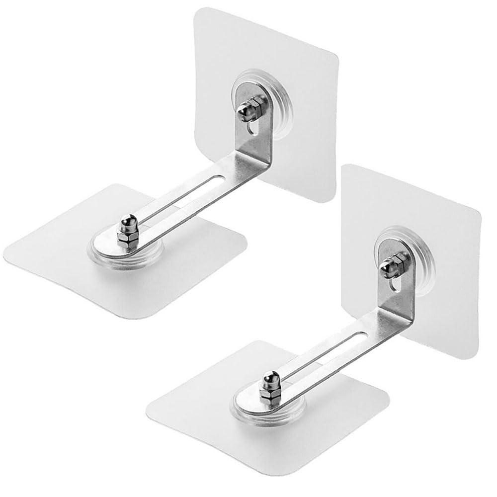 2 Pcs Furniture Wall Anchor no Drill The Wall Install Anti tip Furniture with kit Baby proofing Gear fix The Shelf to The Wall to Prevent Falling for Child Safety