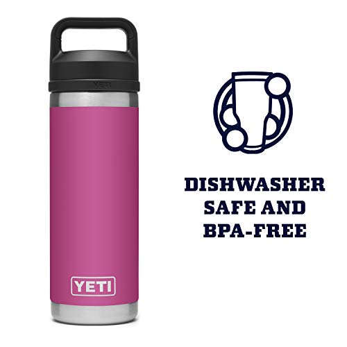 Image of YETI Rambler 18 oz Bottle, Vacuum Insulated, Stainless Steel with Chug Cap, Prickly Pear