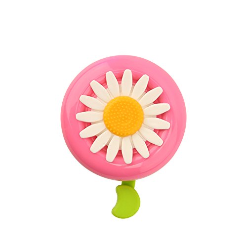 Paliston Kid's Bike Bell, Bicycle Bell for Girls, Bike Horn, Toddler Bike Bells (Pink & Green)