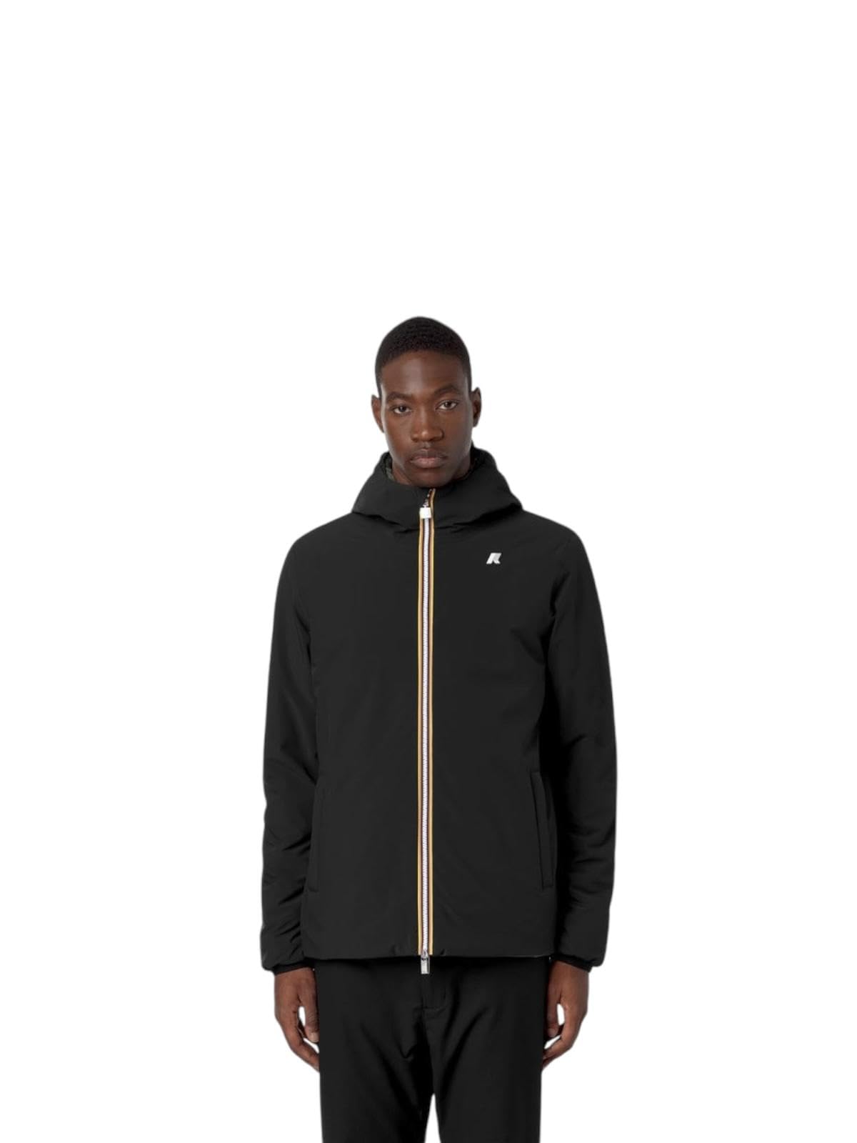 K-Way Jack st Warm Reversible Nero Nero Reversibile Verde