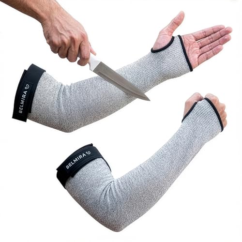 Belmira Cut Resistant Sleeves with Thumb Hole - ANSI A4...