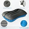 Crisonky Camping Pillow - Inflatable Pillow - Travel Pillows for Backpacking & Airplane, Lumbar Support 2.0 Blow Up Pillow, Ultralight Compressible, Comfortable, Ergonomic Pillows