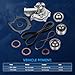 ECCPP Timing Belt Kit with Water Pump Compatible 2001 2002 2003 2004 For Hyundai Santa Fe l4 2.4L 1999 2000 2001 2002 2003 2004 2005 For Hyundai Sonata l4 2.4L ITM313 WP6025 TS26313 TBK313 WPMA025