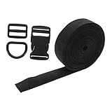 CLISPEED Boucles Et Sangles avec Boucles Réglables Enrouleur De Harnais Métallique Fermo...