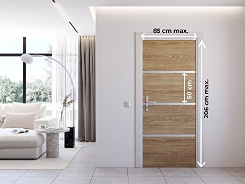 Nordlinger Türrenovierungsset Eiche Natur 890510 4 Blatt 85 x 50 cm & 3 Profile 85 x 2 cm