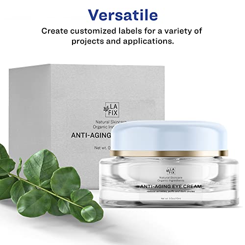 Avery Printable Blank Rectangle Labels, 2" X 3", Glossy Crystal Clear, 80 Customizable Labels (22822) #TOP2