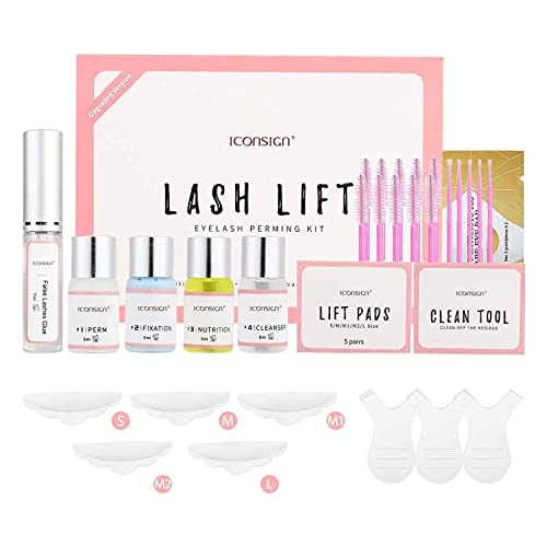 mewmewcat Kit de levantamento de cílios,Lash Lift Kit Conjunto de Perm para Cílios Semi-Permanente K