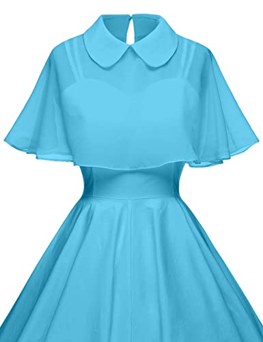 Image of GownTown Women's 1950s Cloak Two-Piece Cocktail Dress