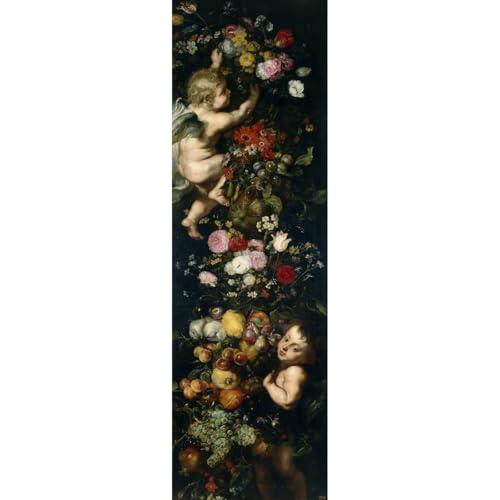 Navette de fleurs toile Rubens pour sublimer un grand salon classique