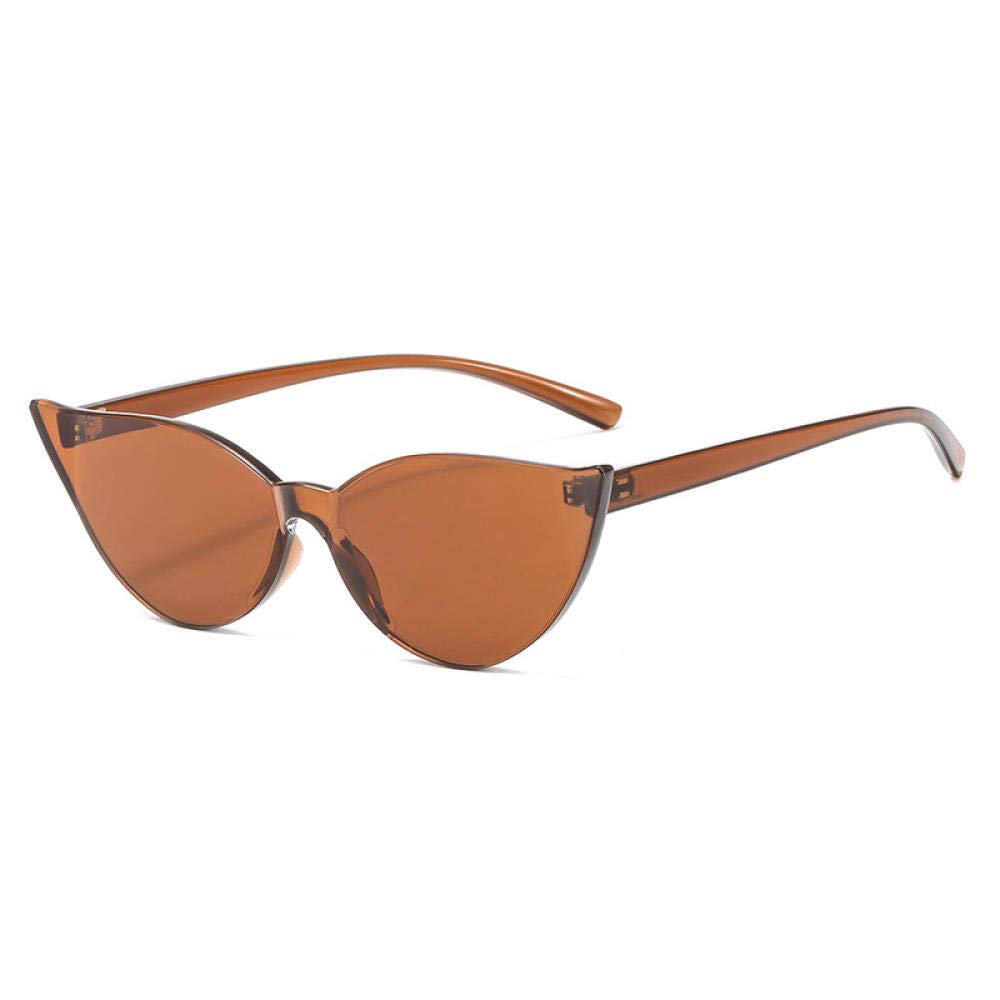 DLSM Gafas de Sol de una Pieza Mujeres Vintage Gato Ojo Gafas de Sol Color Color Color Transparente Vacaciones de Compras Adecuado para Deportes al Aire Libre y Senderismo