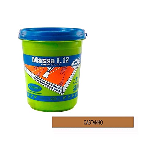 Massa F12 para Calafetar Madeira 400g Castanho
