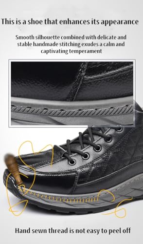 Men's Oxford Shoes Business Casual Shoes Office Loafers Premium Leather Dress Shoes Comfort Driving Shoes3