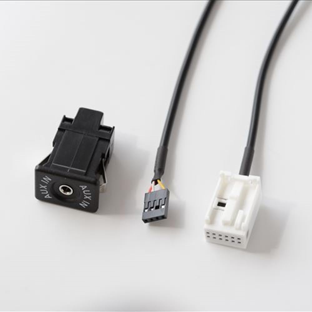 for DIY 12Pin Plug to 3.5MM Jack Aux Cable for Audio KIT Adapter for Mercedes Comand APS NTG CD20 30 50