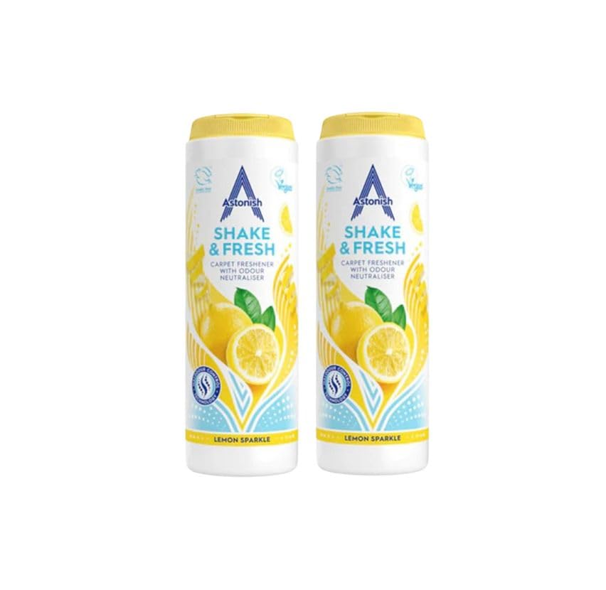 Astonish Shake n Fresh Carpet Freshener Powder - Astonish Shake n Fresh Carpet Deodoriser-Highly Scented-Carpet Cleaner(Lemon Sparkle) (1)